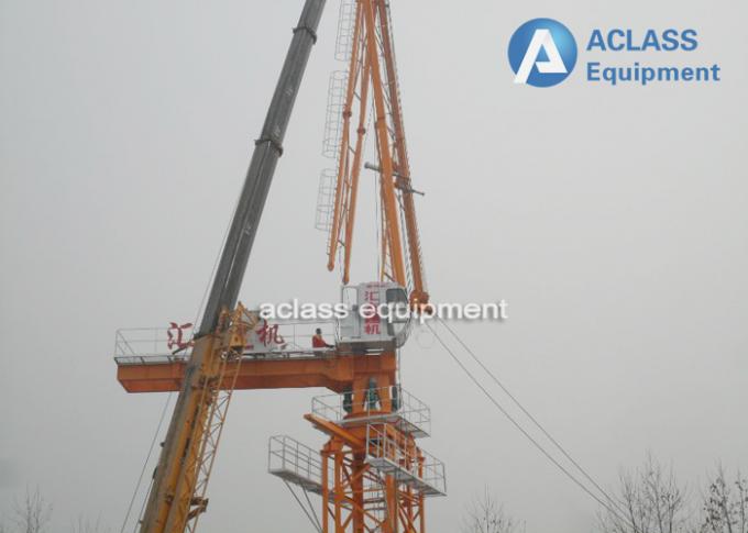 QTD300 Luffing Jib Tower Crane With LVF Variable Frequency Hoist Mechanism