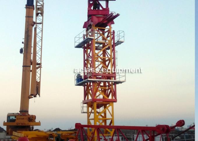 PT7532 Frequency Tower Crane 18 Ton Lifting Capacity Construction Hoist Crane