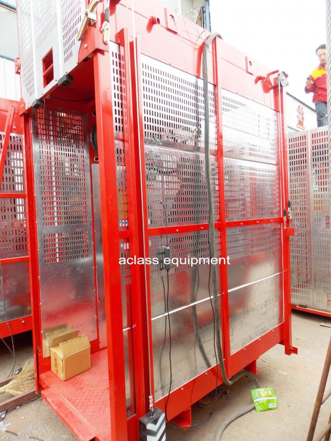 SC50 Small Building Construction Hoist Elevator Lifts Single Cage 500kg load