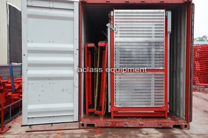 SC50 Small Building Construction Hoist Elevator Lifts Single Cage 500kg load