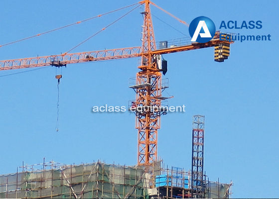 China 65m Jib Construction Hammerhead Tower Crane 1.8t Tip Load Counter Weight supplier