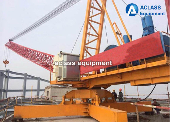 Construction Derrick Tower Crane 10 Tons Capacity With Inverter Controlling