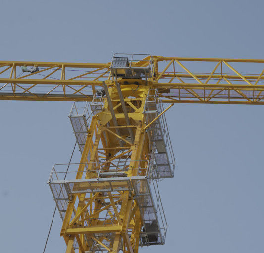 erecting Flat Top Tower Crane And Hoist 10 Tonne
