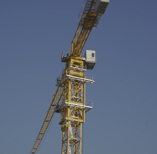 50m Flat Top Tower Crane Lift Capacity 16 Ton