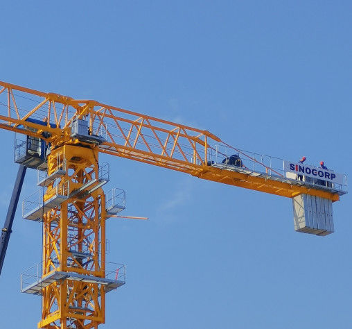 45m Small Flat Top Tower Crane For High Rise Building QTP7020-12