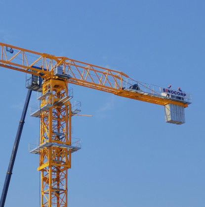 Green Miniature Tower Crane  10T Widely Used in Building