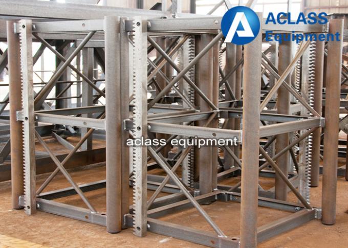 Building Construction Hoist Rack / Pinion Mast Section 650*650*1508 mm
